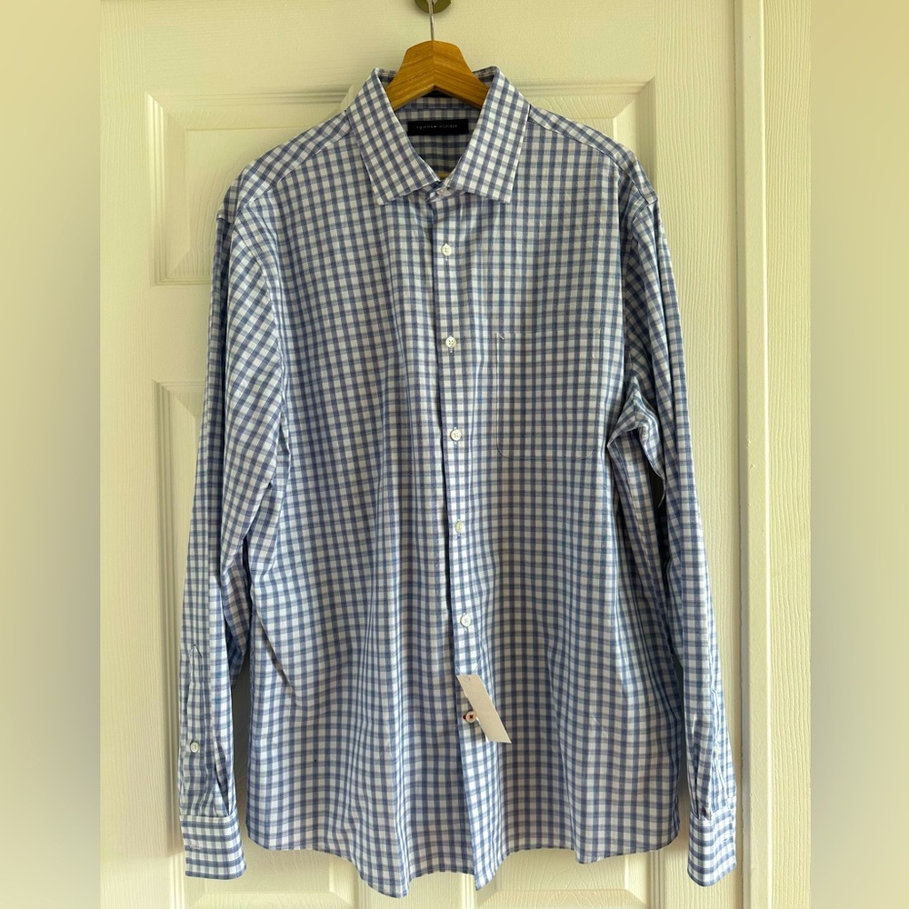 Tommy Hilfiger Blue Checkered Men's Shirt